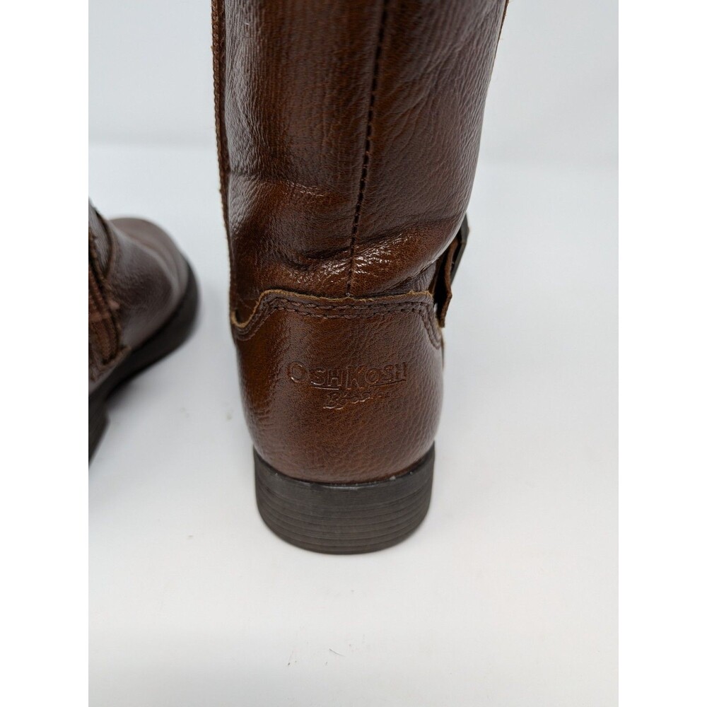 OshKosh B'gosh Lumi Toddler Girls Sz 6 Brown Riding Boots Cottagecore Preppy - Picture 5 of 7